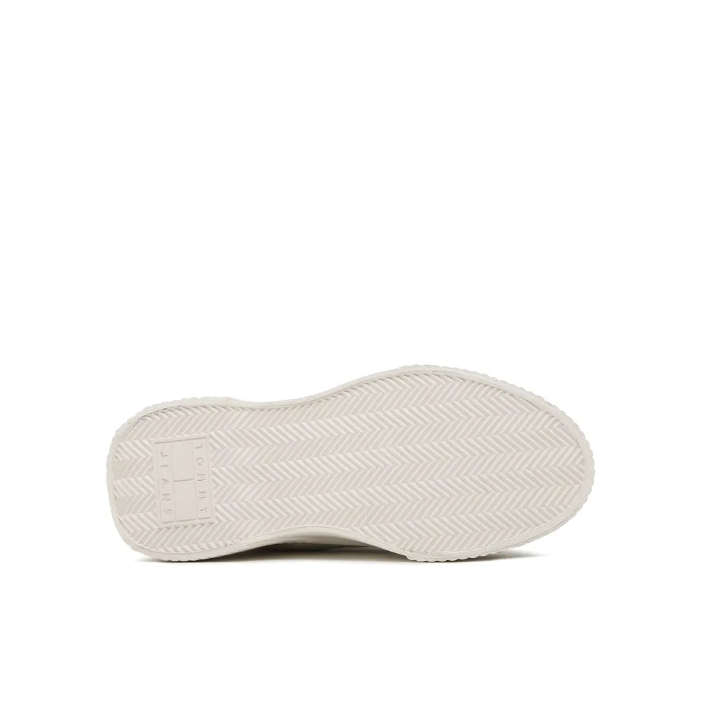 Tommy Hilfiger Jeans VULC Knitted MC Sneakers Women - BEG - Shoes