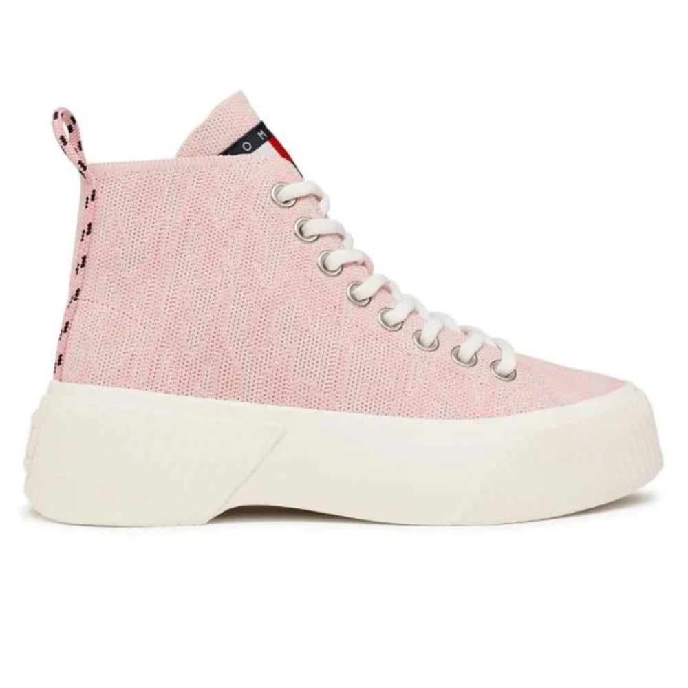 Tommy Hilfiger Jeans VULC Knitted MC Sneakers Women - PNK - Shoes