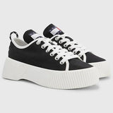 Tommy Hilfiger Jeans VULC Platform Canvas LC Sneakers Women - BLK - Black / 36 - Shoes