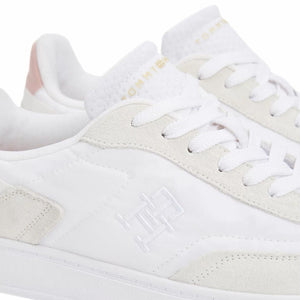 Tommy Hilfiger JHeritage Suede Trainers Women FW0FW08643-WHTPNK