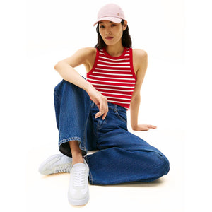 Tommy Hilfiger JHeritage Suede Trainers Women FW0FW08643-WHTPNK
