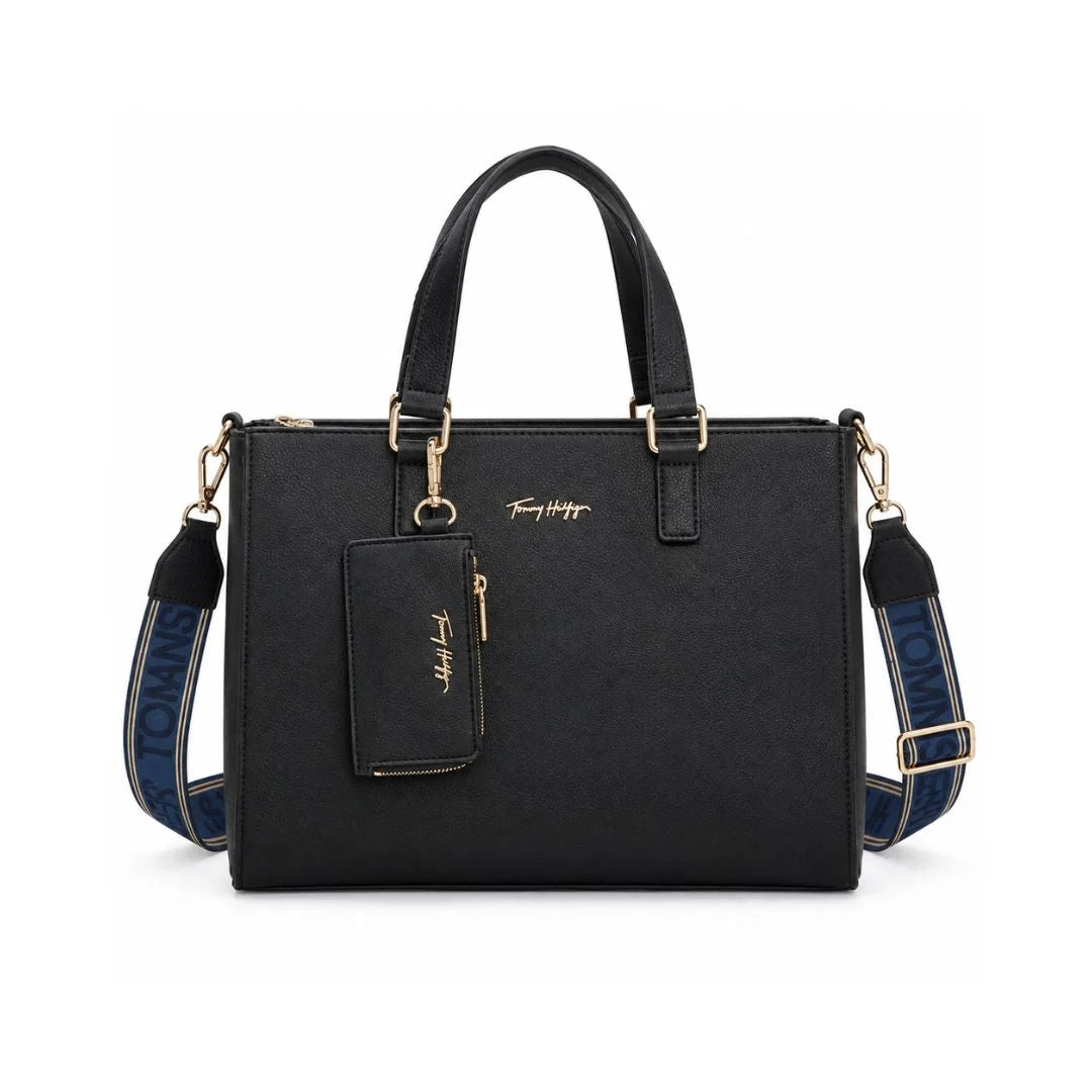 Tommy Hilfiger Joy Satchel Bag AW0AW11181 -TB1 - Black