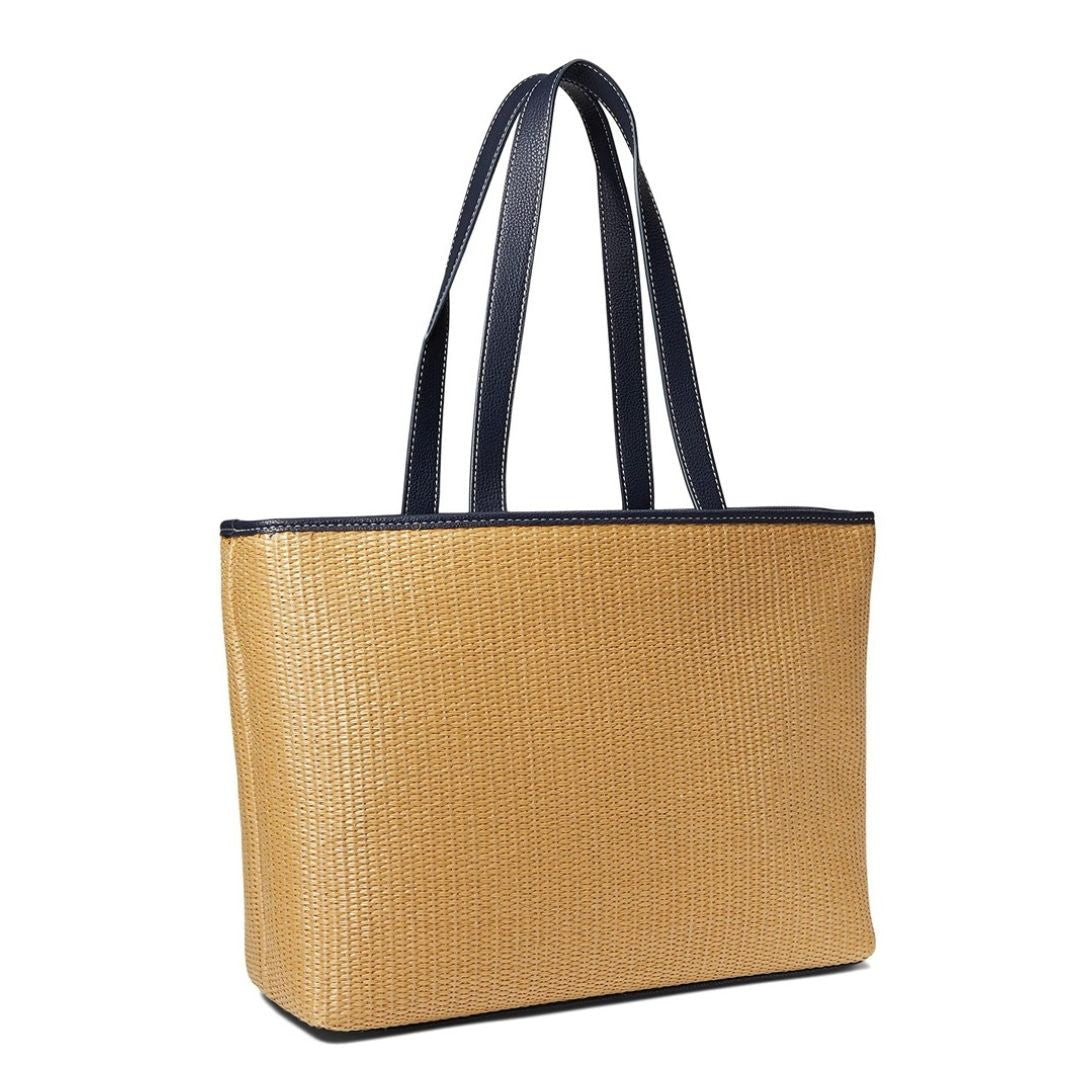 Tommy Hilfiger Keaton II Straw Tote Women - NVY - Navy