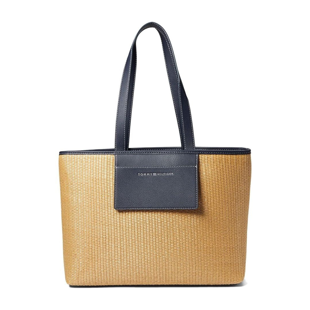 Tommy Hilfiger Keaton II Straw Tote Women - NVY - Navy