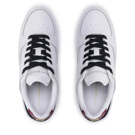 Tommy Hilfiger Leather Basket Sneaker Women FW0FW06951 - WHT - Shoes