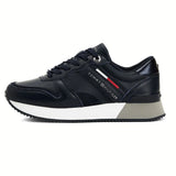 Tommy Hilfiger Leather Signature Cleat Trainers - NVY