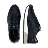 Tommy Hilfiger Leather Signature Cleat Trainers - NVY