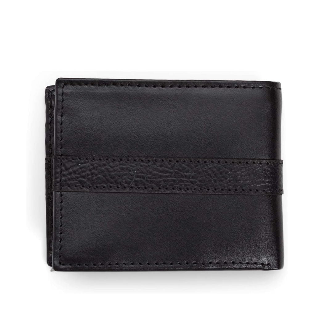 Tommy Hilfiger Leather Slim Bifold With Coin Pocket Wallet Men - BLK - Black