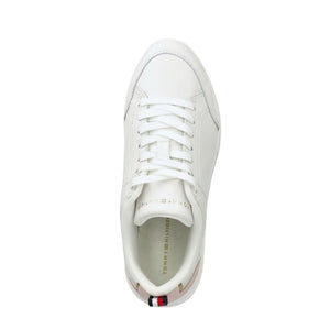 Tommy Hilfiger Leather Sporty Chic Court Sneaker FW0FW07814-WHT