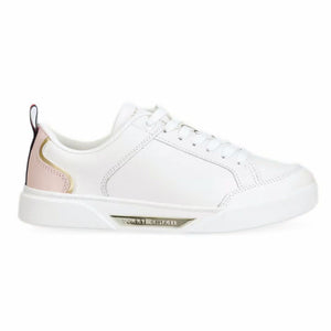 Tommy Hilfiger Leather Sporty Chic Court Sneaker FW0FW07814-WHT - White / 39