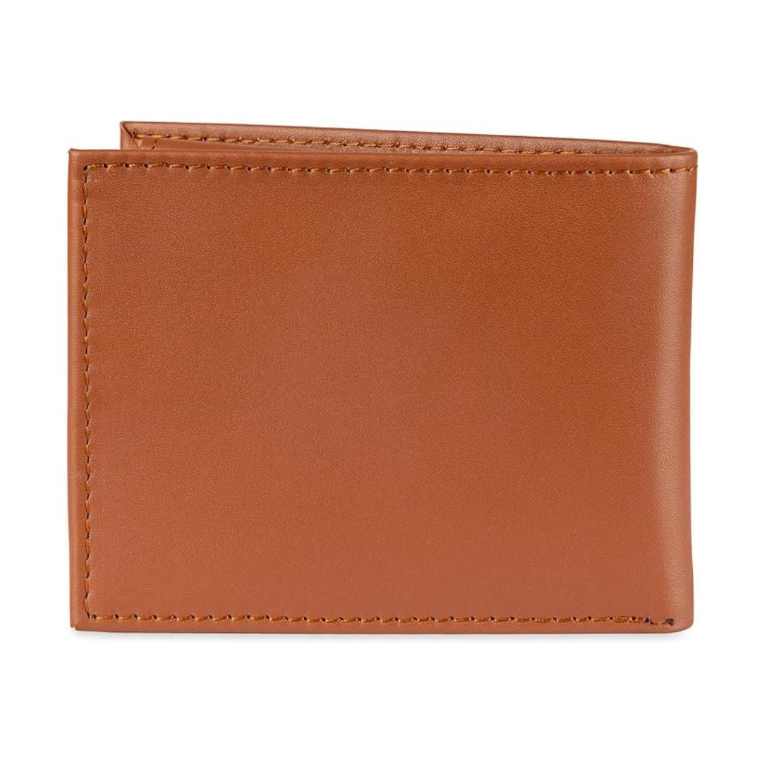 Tommy Hilfiger Leather Wallet Slim Bifold Men - TAN - Tan