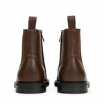 Tommy Hilfiger Leather Warm Lined Zip-Up Chelsea Boots Men - BRN