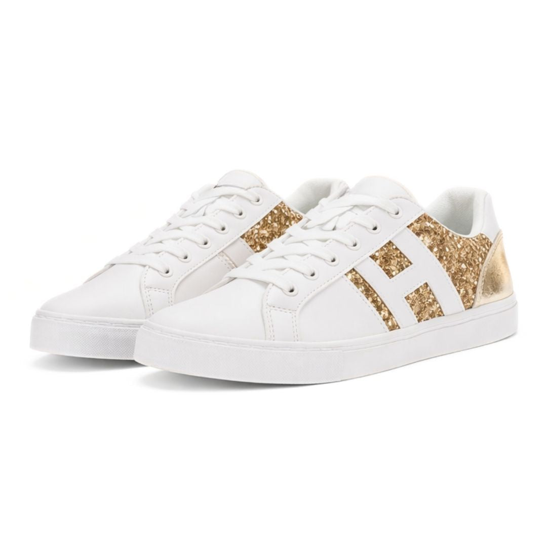 Tommy Hilfiger Lemii Sneakers Women - WHTGLD - White/ Gold / 35