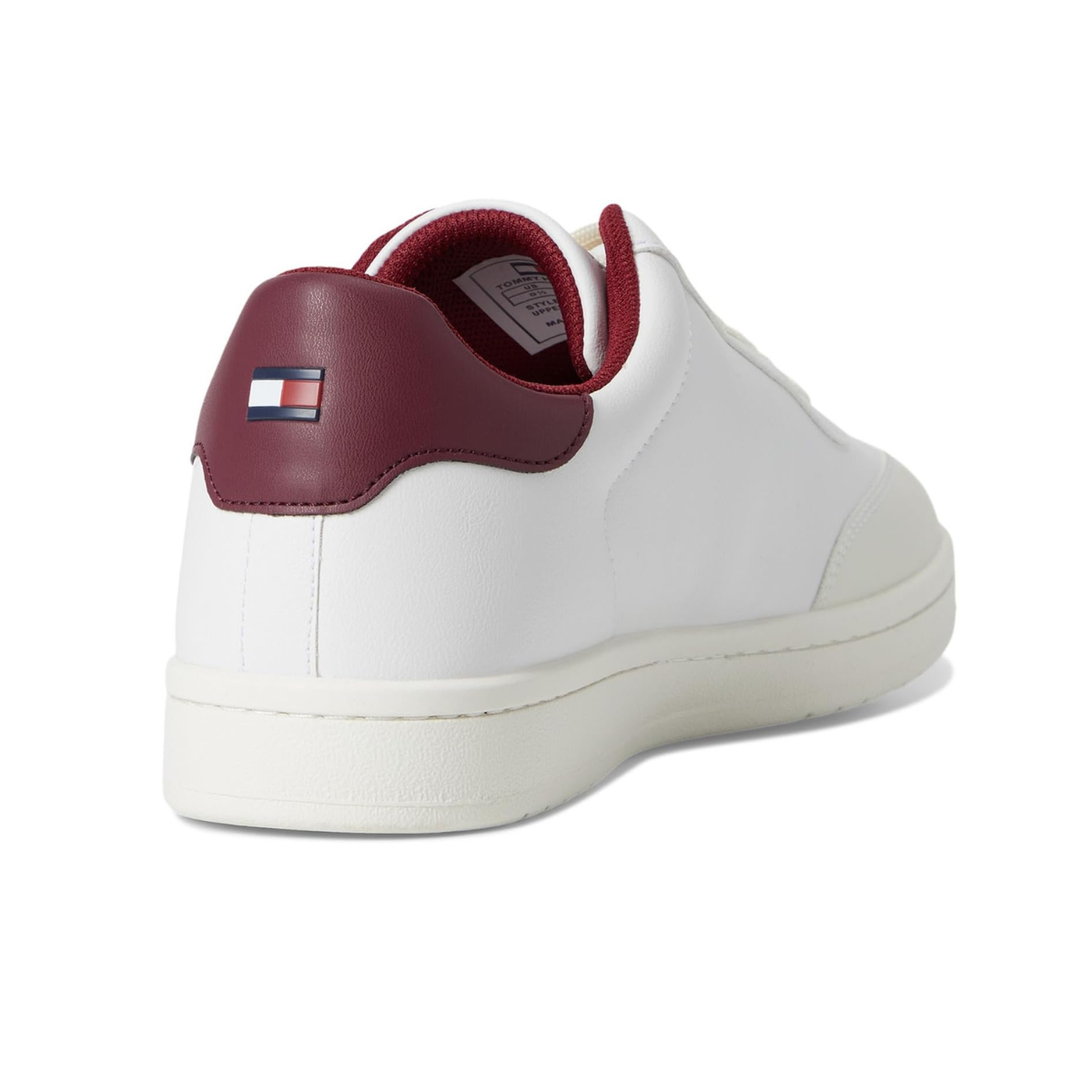 Tommy Hilfiger Lerge Sneakers Men - WHTBRG - White-Burgundy / 41