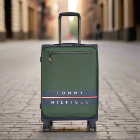 Tommy Hilfiger Lewiston 3-Piece Soft Luggage Set - GRN - 3-Piece Set