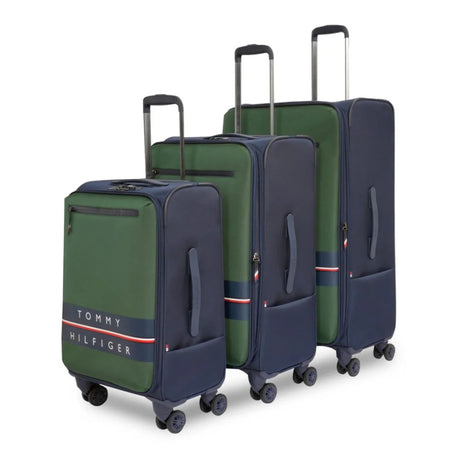 Tommy Hilfiger Lewiston 3-Piece Soft Luggage Set - GRN - 3-Piece Set