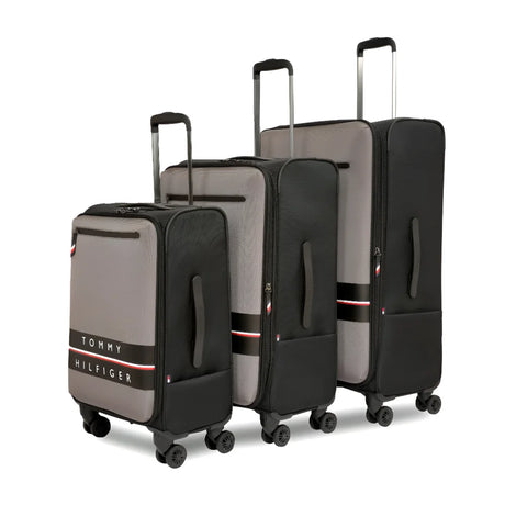 Tommy Hilfiger Lewiston 3-Piece Soft Luggage Set - GRY - 3-Piece Set