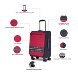 Tommy Hilfiger Lewiston 3-Piece Soft Luggage Set - RED - 3-Piece Set