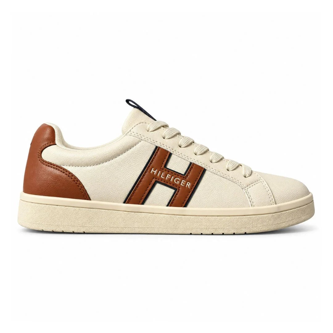 Tommy Hilfiger Lewly Sneaker Men - OFFWHTBRN - Off White/ Brown / 40