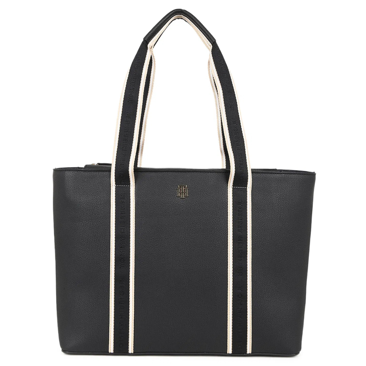 Tommy Hilfiger Life Shopper Tote Bag - BLKBEG - Black-Beige