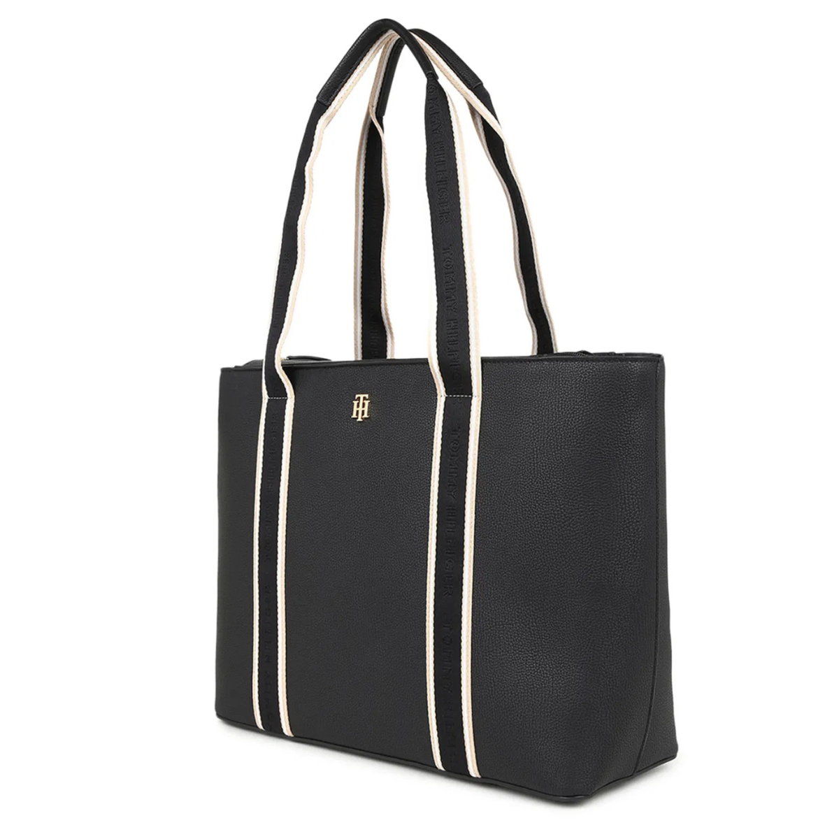 Tommy Hilfiger Life Shopper Tote Bag - BLKBEG - Black-Beige