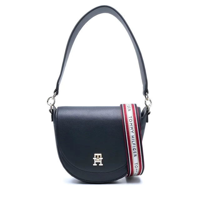 Tommy Hilfiger Life Shoulder Bag Smooth Grain Women - NVYRED - Navy Red