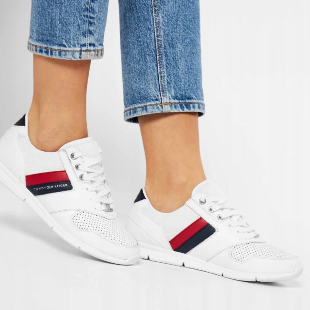 Tommy Hilfiger Lightweight Leather Sneakers FW0FW04261-WHT