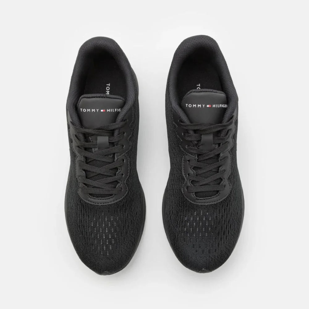 Tommy Hilfiger Lightweight Runner Knit Flag Men FM0FM04563-BLK - Shoes