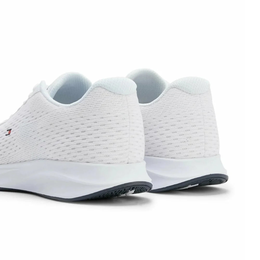 Tommy Hilfiger Lightweight Runner Knit Flag Men FM0FM04563-WHT - Shoes