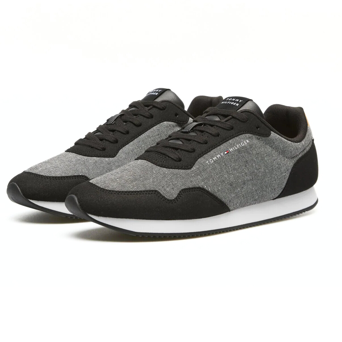 Tommy Hilfiger Lo Runner Mix Chambray FM0FM05070 - BLKGRY - Black-Gray / 39
