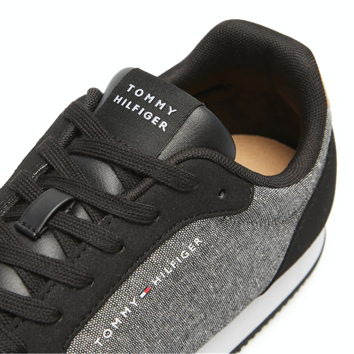 Tommy Hilfiger Lo Runner Mix Chambray FM0FM05070 - BLKGRY