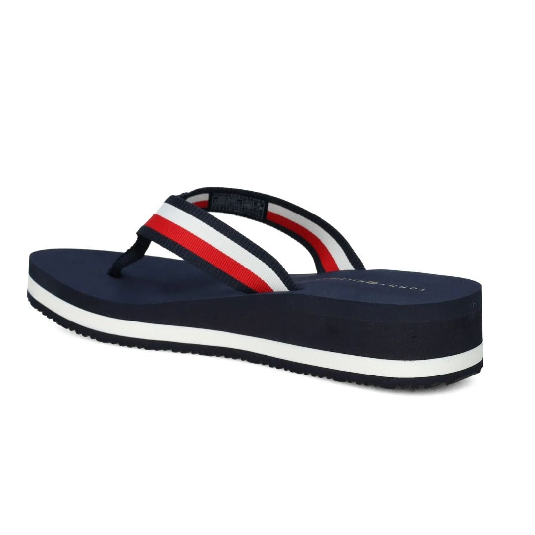 Tommy Hilfiger Logo Plaque Flip Flops Women NVY