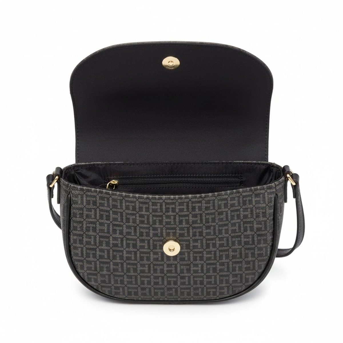 Tommy Hilfiger Logo Pvc Sling Crossbody women - BLK - Black