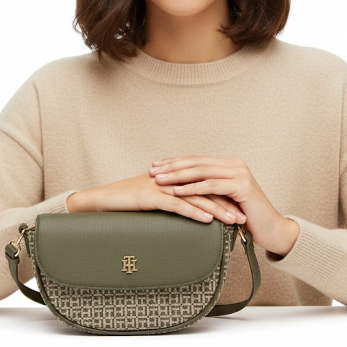 Tommy Hilfiger Logo Pvc Sling Crossbody women - OLV - Olive