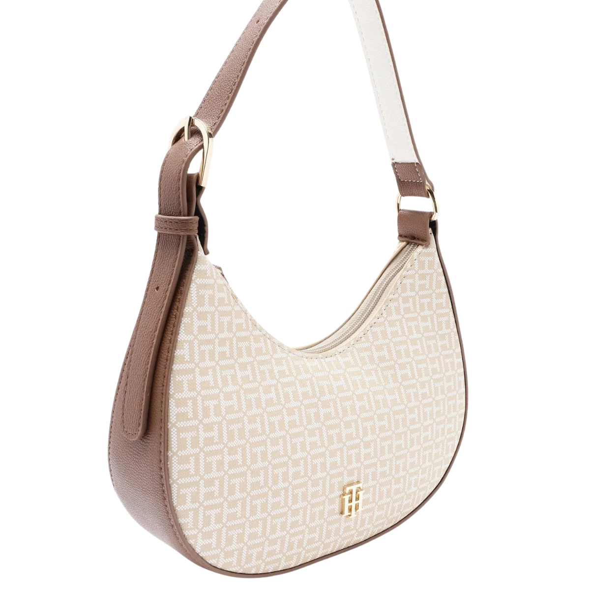 Tommy Hilfiger Logo Pvc Sling Shoulder Bag Women - BEG - Beige