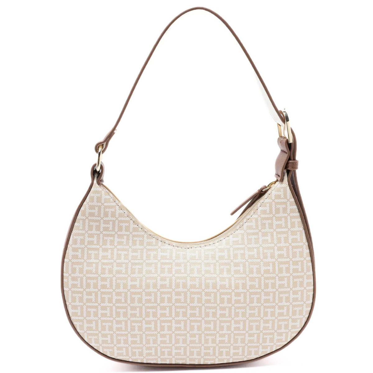 Tommy Hilfiger Logo Pvc Sling Shoulder Bag Women - BEG - Beige