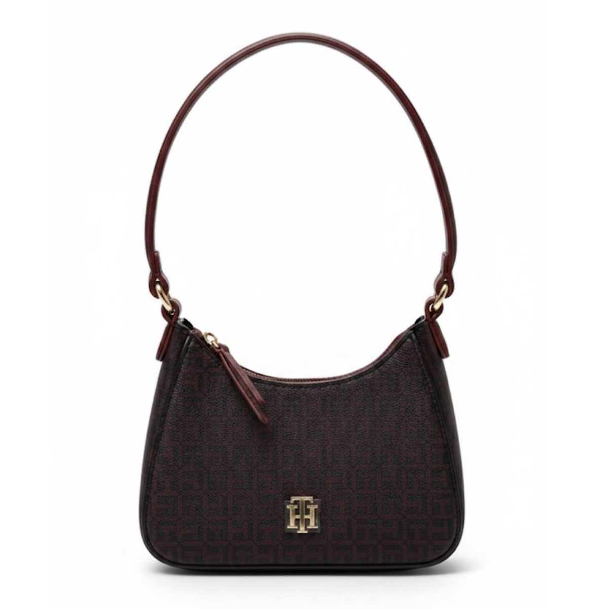 Tommy Hilfiger Logo Pvc Sling Shoulder Bag Women - BUR - Burgundy