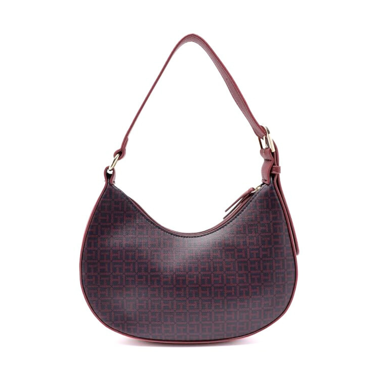 Tommy Hilfiger Logo Pvc Sling Shoulder Bag Women - BUR - Burgundy