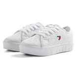 Tommy Hilfiger Love Cade Court Low Kids - WHT White / D Medium 32.5 Shoes