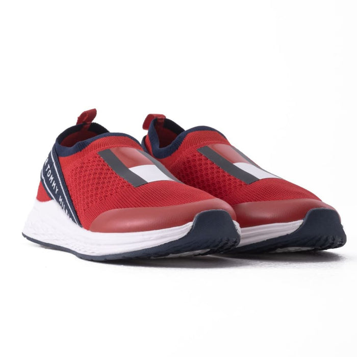 Tommy Hilfiger Low Cut Slip on Sneaker Kids - RED - Red / 28 / M - Shoes
