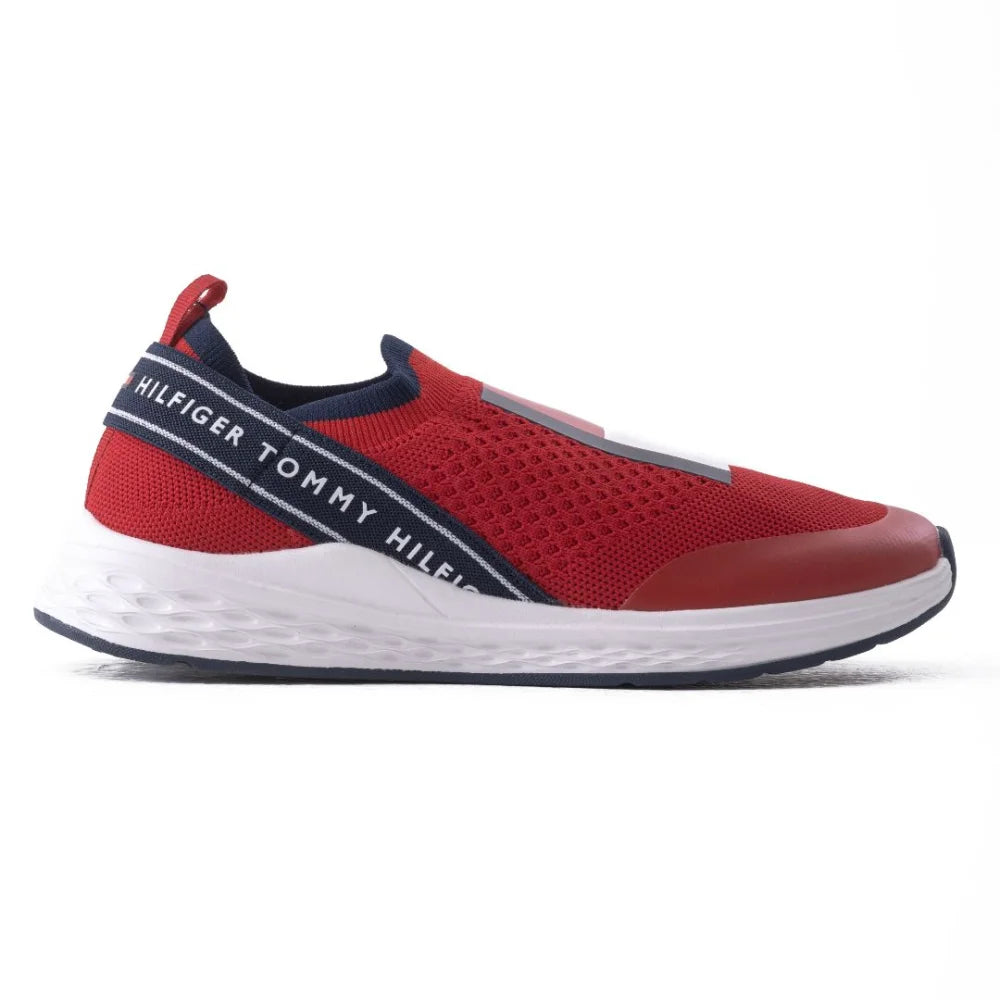 Tommy Hilfiger Low Cut Slip on Sneaker Kids - RED - Shoes