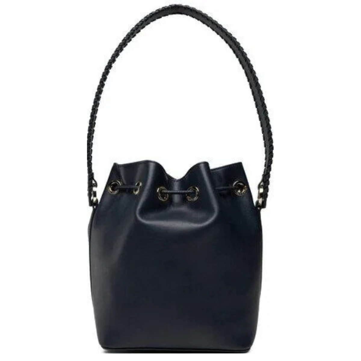 Tommy Hilfiger Luxe Leather Bucket Bag Women - BLK - Black