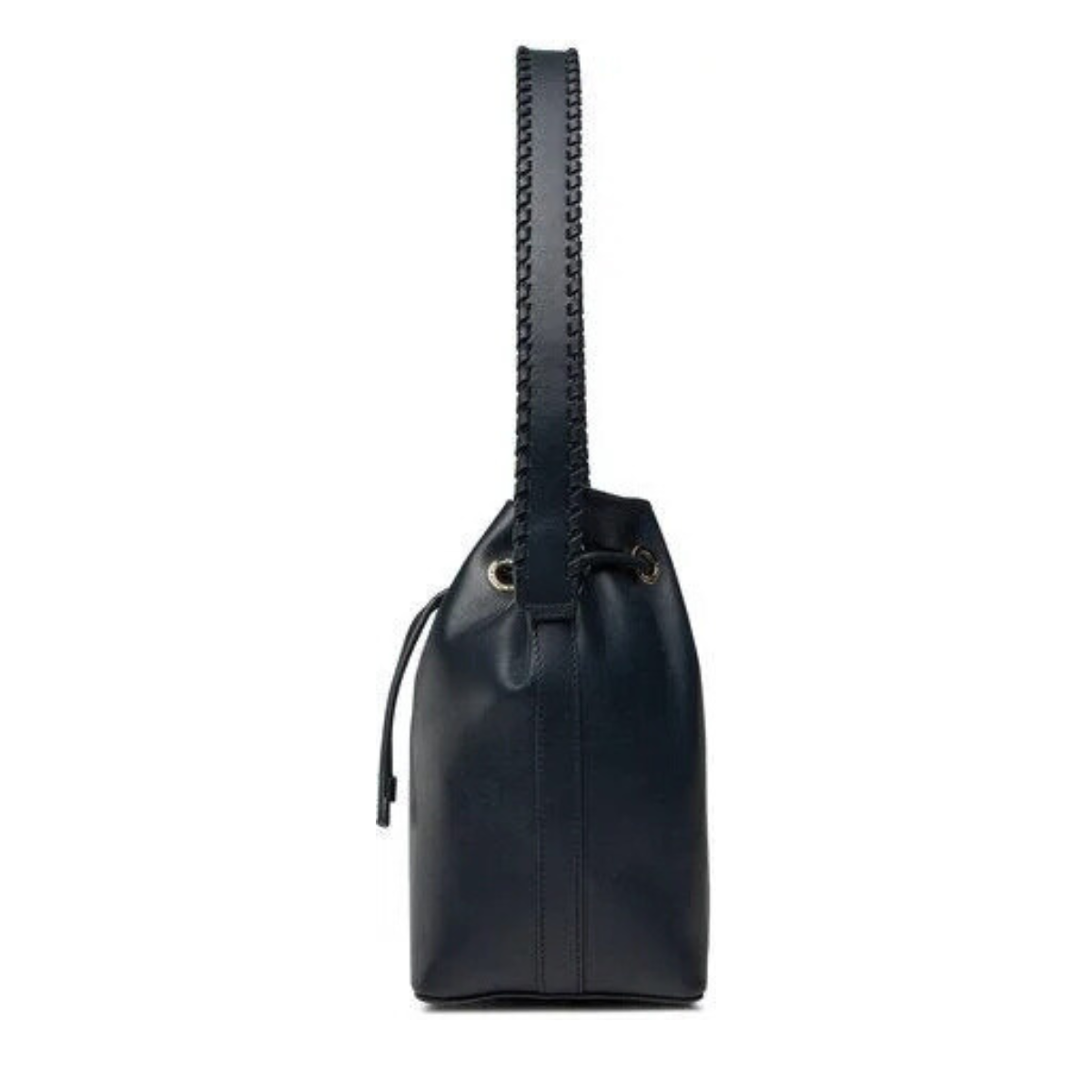 Tommy Hilfiger Luxe Leather Bucket Bag Women - BLK - Black