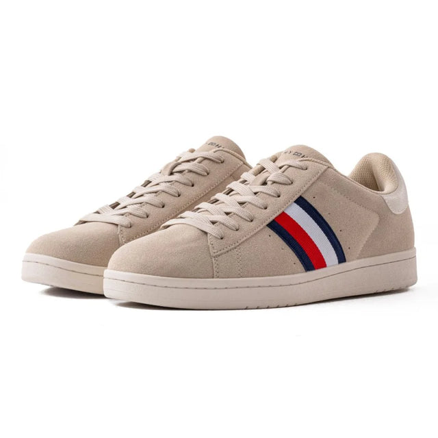 Tommy Hilfiger Lypan Suede Leather Men - BEG - Beige / 41.5 / D - Medium - Shoes