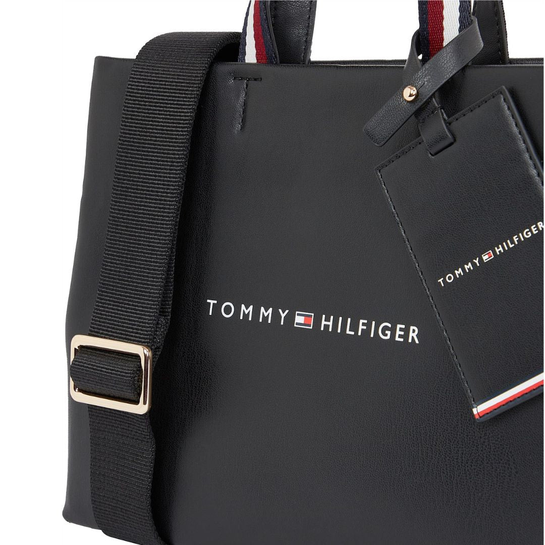 Tommy Hilfiger Medium Shopper Tote Bag - BLK - Black