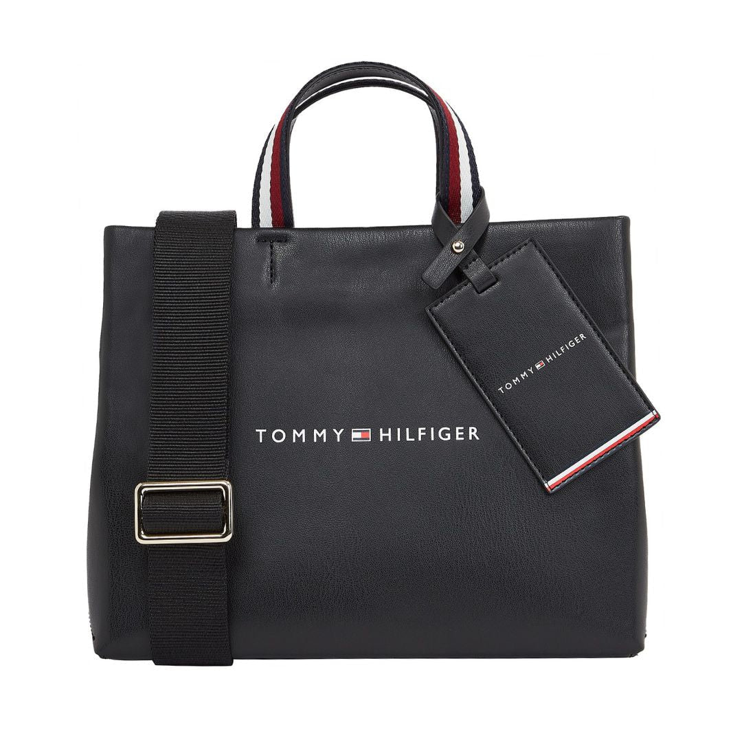 Tommy Hilfiger Medium Shopper Tote Bag - BLK - Black