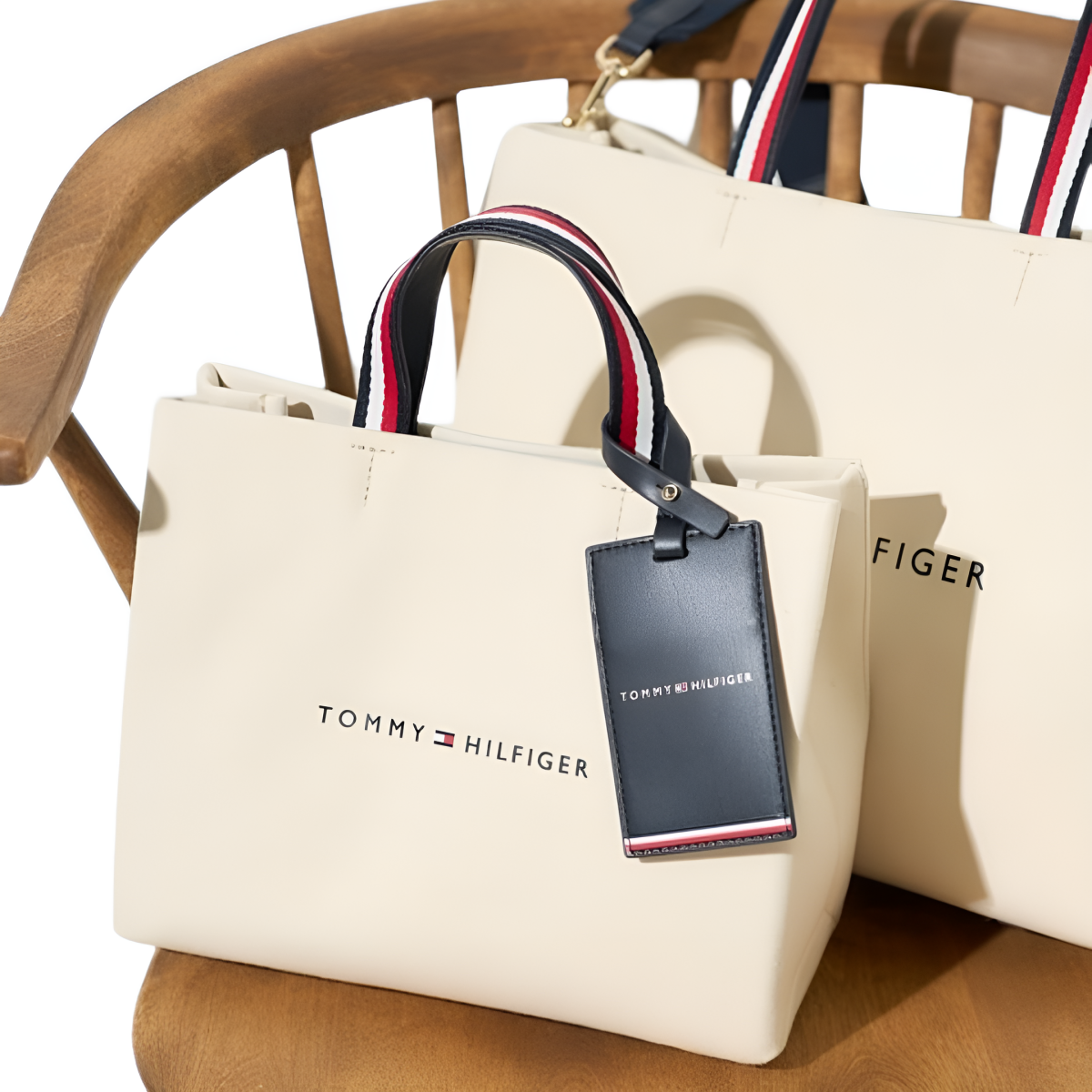 Tommy Hilfiger Medium Shopper Tote Bag - OFFWHT - Off White