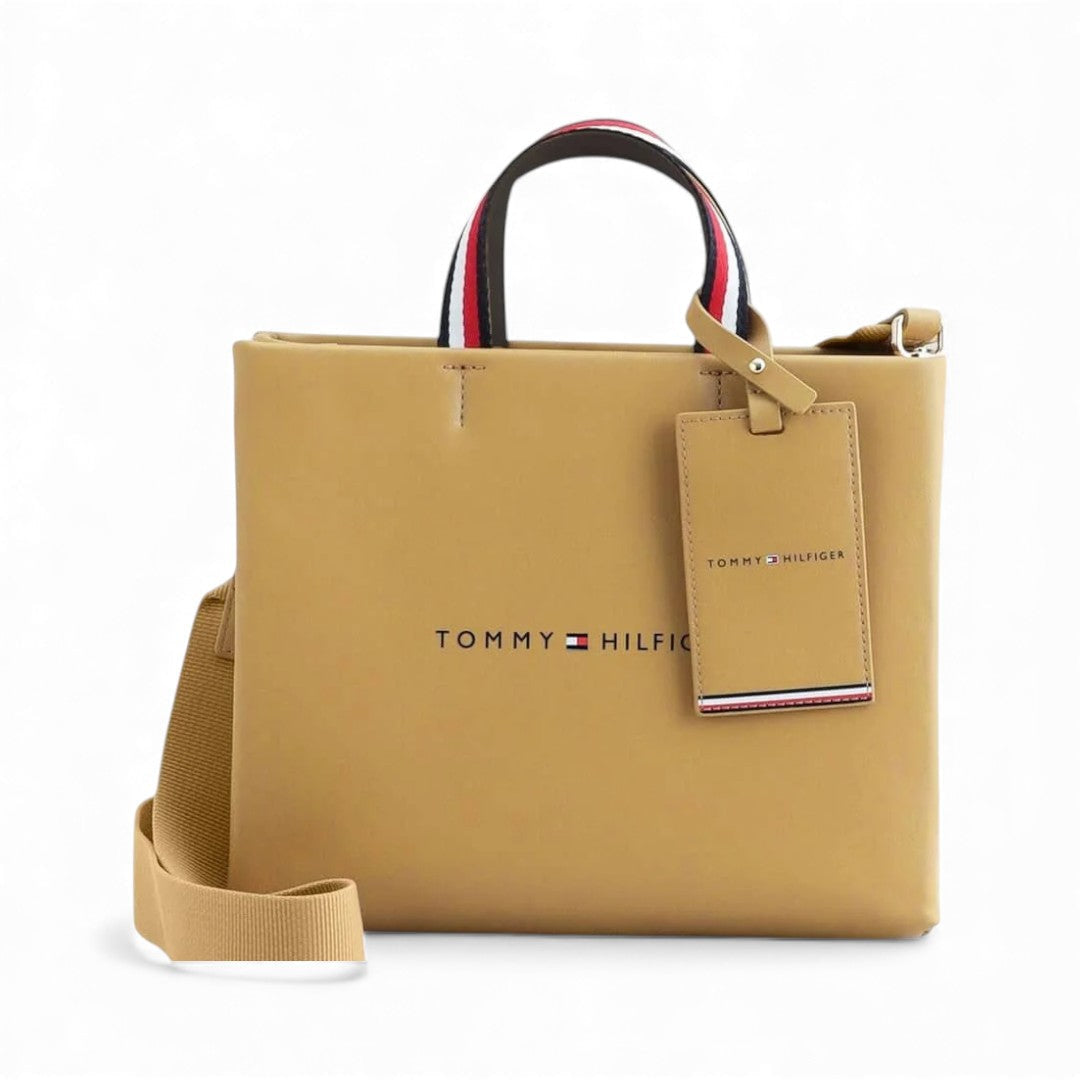 Tommy Hilfiger Medium Shopper Tote Bag - TAN - Tan
