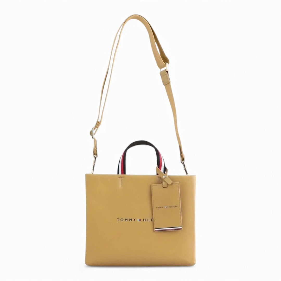 Tommy Hilfiger Medium Shopper Tote Bag - TAN - Tan