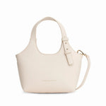 Tommy Hilfiger Metallic Logo Pebbled Mini Tote Bag - OFFWHT - Off White